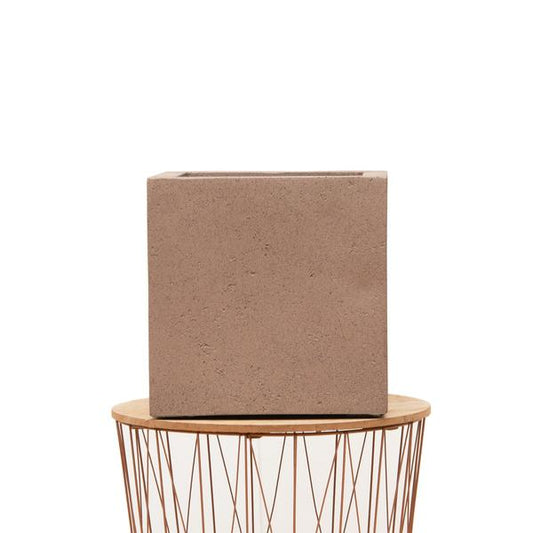 Pot Grigio Cube Bronze - D50 x H50