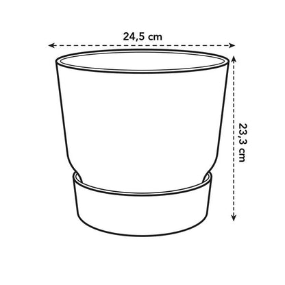 Pot elho Greenville Round grijs - D24 x H23