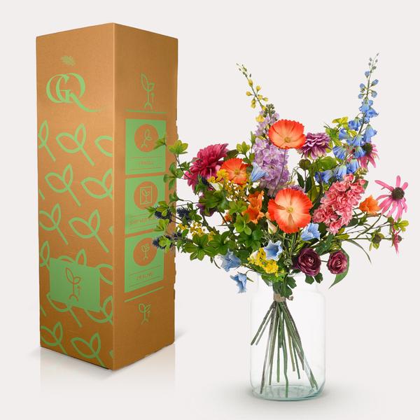 Kunstbloemen - Boeket XL -  Electric Love - 90cm - Zijdebloemen