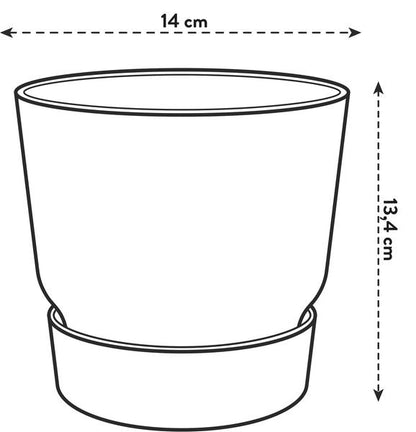 Pot elho Greenville Round wit - D14 x H13