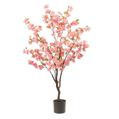 Kunstplant - Prunus - Kersenbloesem - Roze - 135cm