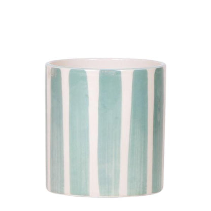 Kolibri Home | Painted stripe  - Turquoise - Ø9cm