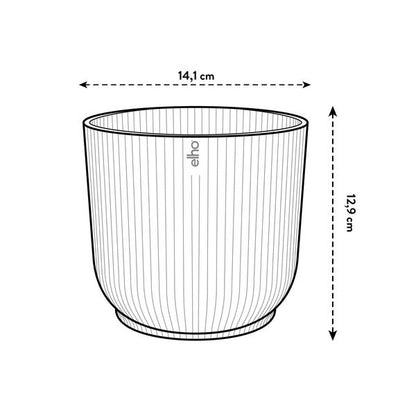 Pot elho Vibes Fold Round geel - D14 x H13