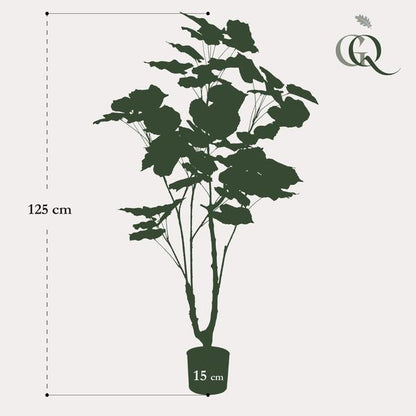 Kunstplant - Ficus umbellate - Afrikaanse vijg - 125cm