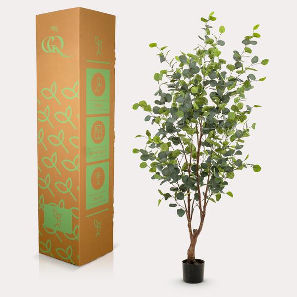 Kunstplant - Eucalyptus - Blauwe Gomboom  - 140 cm