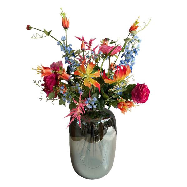 Kunstbloemen - Boeket L - Colourful Glam - 80cm