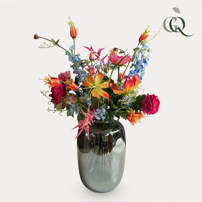 Kunstbloemen - Boeket L - Colourful Glam - 80cm