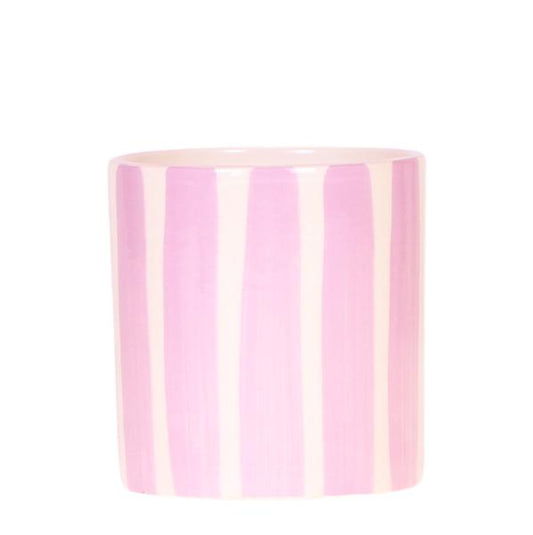 Kolibri Home | Painted stripe  - Pink - Ø9cm