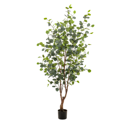 Kunstplant - Eucalyptus - Blauwe Gomboom  - 140 cm