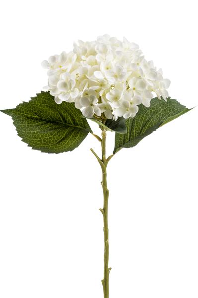 Kunstbloemen Solo - White - Hydrangea Flower - x 8 - 52 cm