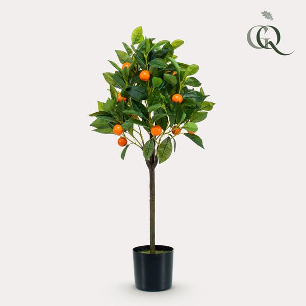 Kunstplant - Citrus Sinensis - Sinaasappelboom - 75 cm