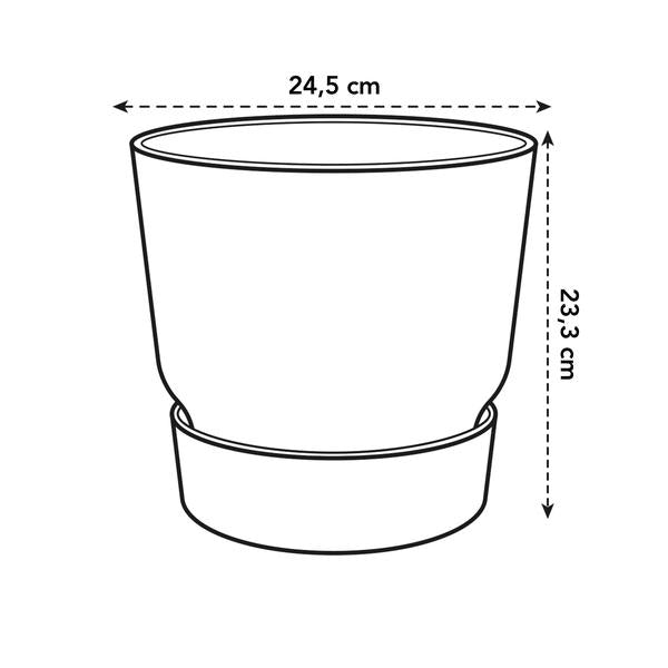 Pot elho Greenville Round bruin - D24 x H23